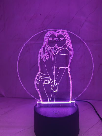 Personalized Portrait Photo Night Light